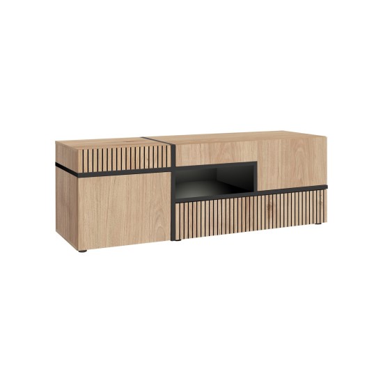 CROSS wall unit 310 cm with LED lighting, Hickory Jackson CROSS wall unit 310 cm with LED lighting, Hickory Jackson