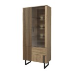 GINTARO dual display cabinet with lighting, left, 91 cm