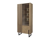 GINTARO dual display cabinet with lighting, left, 91 cm