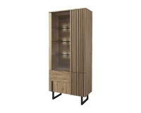GINTARO dual display cabinet with lighting, right, 91 cm
