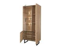 GINTARO dual display cabinet with lighting, right, 91 cm