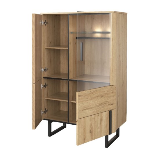 GINTARO bar cabinet with lighting, left, 91 cm GINTARO bar cabinet with lighting, left, 91 cm