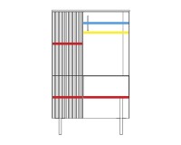 GINTARO bar cabinet with lighting, left, 91 cm GINTARO bar cabinet with lighting, left, 91 cm