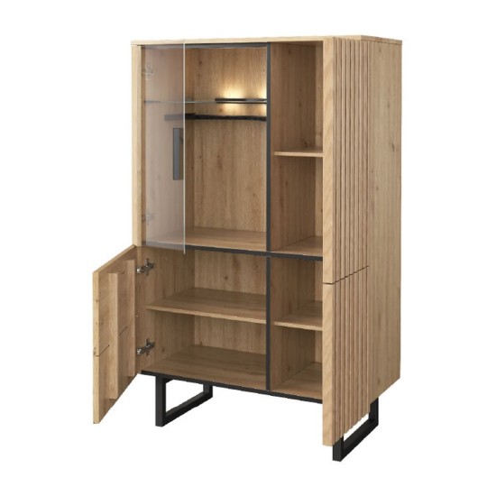 GINTARO bar cabinet with lighting, right, 91 cm GINTARO bar cabinet with lighting, right, 91 cm