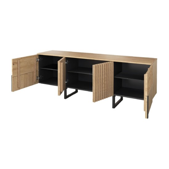 GINTARO chest with four doors, 190 cm
