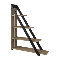 GINTARO leaning shelving unit with four shelves, 120 cm