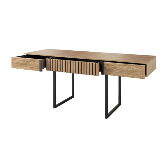GINTARO desk with three drawers, 190 cm