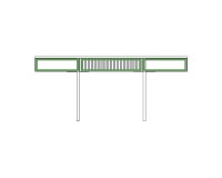 GINTARO desk with three drawers, 190 cm