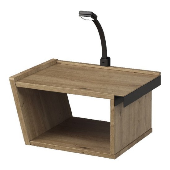 GINTARO hanging bedside table with a lamp, left GINTARO hanging bedside table with a lamp, left