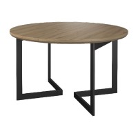 שולחן אוכל GINTARO Viva עגול ונפתח, 120-220 ס