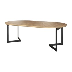 שולחן אוכל GINTARO Viva עגול ונפתח, 120-220 ס