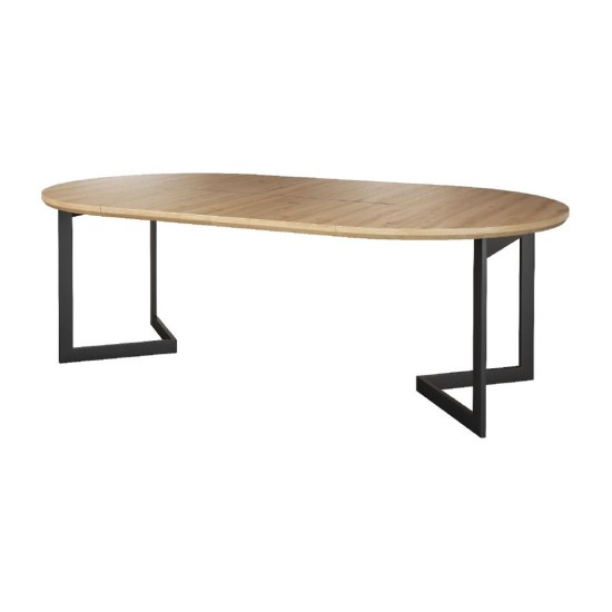 שולחן אוכל GINTARO Viva עגול ונפתח, 120-220 ס