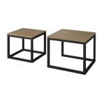 שולחנות סלון GINTARO Dual, סט של שניים