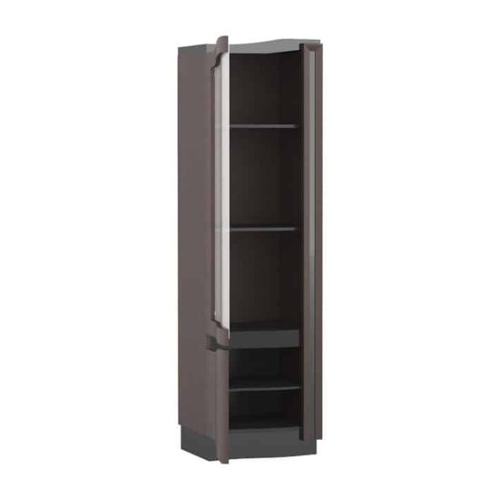 ארון ספרים DIUNA עם תאורה, שמאלי, 56 ס
