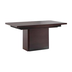 DIUNA extending dining table on column legs, 160 to 360 cm