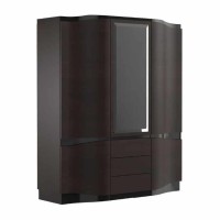 DIUNA wardrobe with a mirror and drawers, 182 cm
