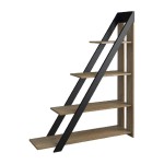 ETNA leaning shelving unit with four shelves, 120 cm