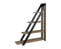 ETNA leaning shelving unit with four shelves, 120 cm