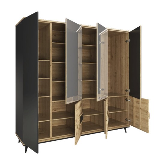 ETNA wardrobe with seven doors, right, 220 cm