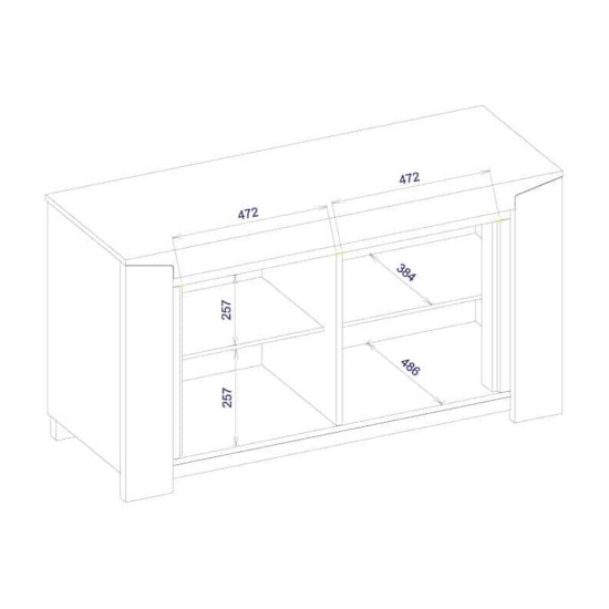 SEMPRE chest with two doors, 136 cm