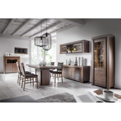 SEMPRE extending dining table with book inserts, 160 to 250 cm