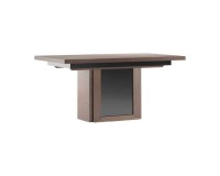 SEMPRE extending dining table on a central column, 160 to 360 cm