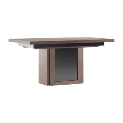SEMPRE extending dining table on a central column, 160 to 360 cm