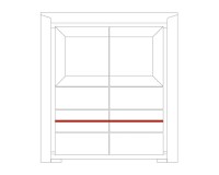 SEMPRE bar cabinet with lighting, 114 cm