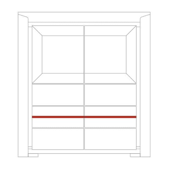 SEMPRE bar cabinet with lighting, 114 cm