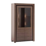 SEMPRE dual display cabinet with lighting, 114 cm