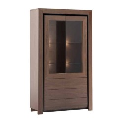 SEMPRE dual display cabinet with lighting, 114 cm
