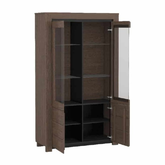 SEMPRE dual display cabinet with lighting, 114 cm SEMPRE dual display cabinet with lighting, 114 cm