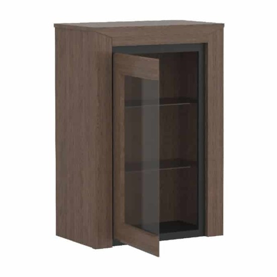 SEMPRE hanging display cabinet with lighting, left, 69 cm