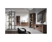 SEMPRE hanging display cabinet with lighting, left, 69 cm