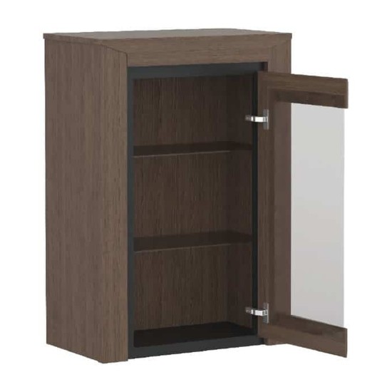 SEMPRE hanging display cabinet with lighting, right, 69 cm