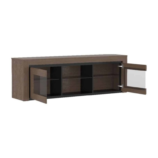 SEMPRE hanging display cabinet with lighting, 187 cm