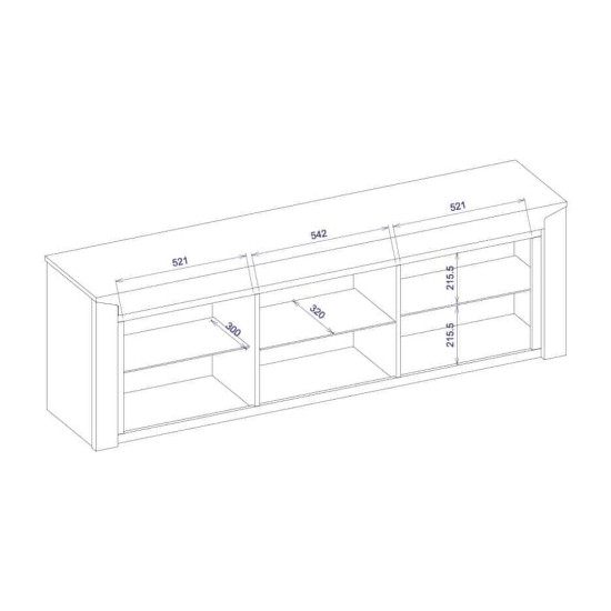 SEMPRE hanging display cabinet with lighting, 187 cm