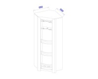 ארון בר פינתי SEMPRE, 69 ס ארון בר פינתי SEMPRE, 69 ס