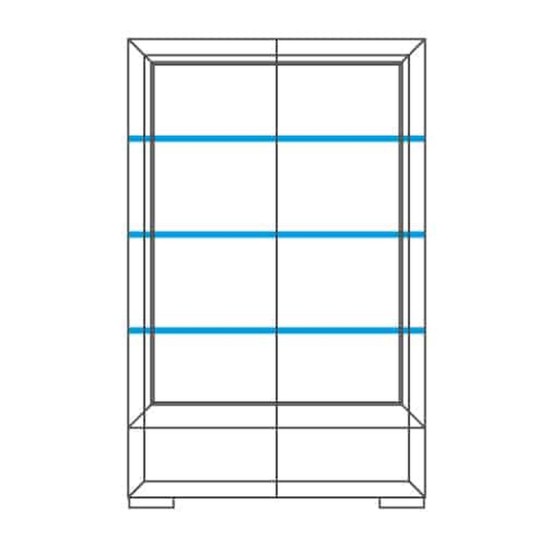 ROSSANO dual display cabinet, 122 cm ROSSANO dual display cabinet, 122 cm