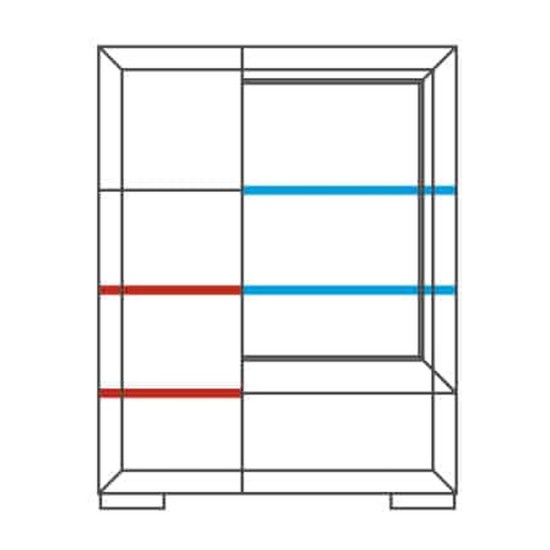 ROSSANO bar cabinet with a display section, 102 cm ROSSANO bar cabinet with a display section, 102 cm