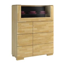 ROSSANO bar cabinet with a glass top, 102 cm