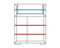 ROSSANO bar cabinet with a glass top, 102 cm ROSSANO bar cabinet with a glass top, 102 cm