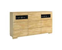 ROSSANO bar unit with a display section, 182 cm