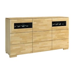 ROSSANO bar unit with a display section, 182 cm