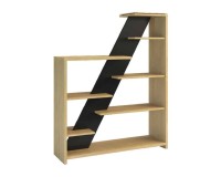 ROSSANO shelving unit with six shelves, 120 cm