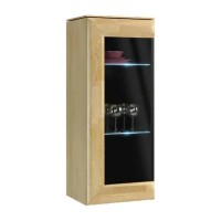 ROSSANO hanging display cabinet with lighting, left, 41 cm