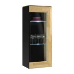 ROSSANO hanging display cabinet with lighting, right, 41 cm