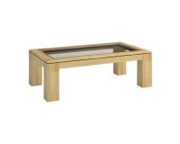 ROSSANO coffee table with glass, 120 cm