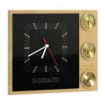 ROSSANO wall weather station with a clock, 44 cm