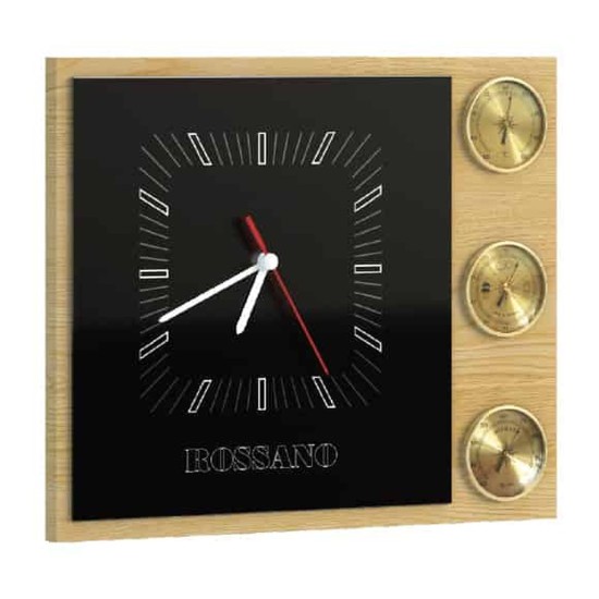 ROSSANO wall weather station with a clock, 44 cm